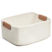 Cesta de Tecido CHICVITA Branca para Brinquedos, Toalhas e Livros (14,5x13x6cm) Cesta de Tecido CHICVITA Branca para Brinquedos, Toalhas e Livros (14,5x13x6cm)