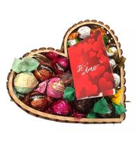 Cesta De Trufas Cacau Sh Para Presente Coração Cesta De Trufas Cacau Sh Para Presente Coração