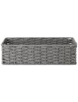 Cesta de vaso sanitário StorageWorks Round Paper Rope Wicker
