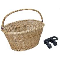 Cesta de Vime 33x26x22cm Engate para Bicicleta com Suspensão Dianteira Cesta de Vime 33x26x22cm Engate para Bicicleta com Suspensão Dianteira