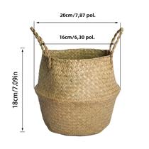 Cesta de Vime Dobrável para Armazenamento - Organizador para Brinquedos e Roupas