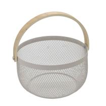 Cesta Decorativa de Metal com Alças 25cm 15679-PL Cesta Decorativa de Metal com Alças 25cm 15679-PL