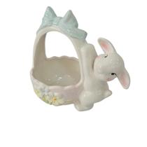 Cesta decorativa de páscoa coelho - porcelana Cesta decorativa de páscoa coelho - porcelana