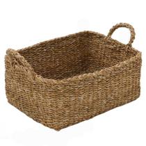 Cesta Decorativa em Fibra Natural 38cm 15106-PL