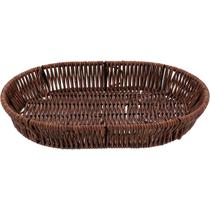 Cesta Decorativa Organizadora 4x28x20cm Plástico Natural Cesta Decorativa Organizadora 4x28x20cm Plástico Natural