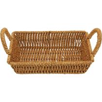 Cesta Decorativa Organizadora Plástico 4x19x19cm Cesta Decorativa Organizadora Plástico 4x19x19cm