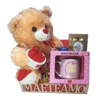 Cesta Dia Das Mães Urso, Caneca Super Mãe, Ferrero, Chocolates Cesta Dia Das Mães Urso, Caneca Super Mãe, Ferrero, Chocolates
