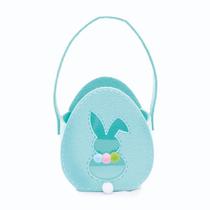 Cesta em Feltro para Ovinhos Coelho de Páscoa P - 11,5cm x 10cm x 6,5cm - 1 unidade - Cromus Páscoa -