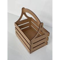 Cesta em MDF cru - 22X13X14cm -