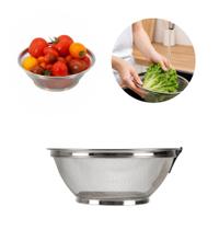 Cesta Escorredor multiuso peneira em inox 28cm Chef Line Cesta Escorredor multiuso peneira em inox 28cm Chef Line