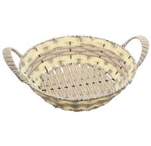 Cesta Fruteira De Mesa Bancada Redonda Bege Cozinha