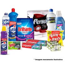 Cesta Higiene e Limpeza 14 Itens Produtos de Qualidade - Nacional