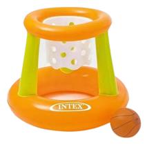 Cesta inflável de basquete flutuante piscina infantil bola