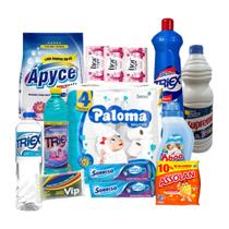 Cesta Kit Higiene E Limpeza 12 Itens Completa Premium Cesta Kit Higiene E Limpeza 12 Itens Completa Premium