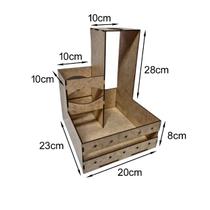 Cesta mdf para 1 vinho e 1 taça CX005-17 - Tamaho 20L x23C x 28A cm Cesta mdf para 1 vinho e 1 taça CX005-17 - Tamaho 20L x23C x 28A cm