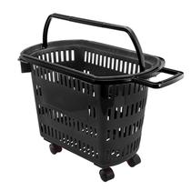 Cesta Mercearia 30L Preta C/Rodas Cesta Mercearia 30L Preta C/Rodas