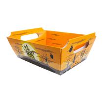 Cesta Montada para Lembrancinhas e Doces Halloween Laranja - "Noite Fantasma" - 1 unidade - Ideia - Rizzo