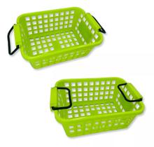 Cesta Multiuso Empilhável Verde Com Preto Cesta Multiuso Empilhável Verde Com Preto