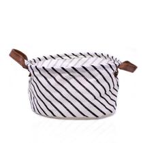 Cesta Multiuso Organizador Listrado 15x26x26 Cm