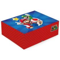 Cesta na Caixa Super Mario - 33x23x10cm - 01 unidade - Cromus - Rizzo