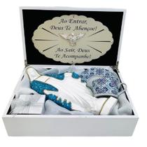 Cesta Nossa Senhora Manto Azul Guipir