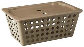 Cesta One Grande com Tampa Warm Gray - Brinox