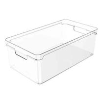 Cesta Organizador De Armário Geladeira Com Alças Cozinha Ou