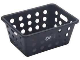 Cesta Organizadora Coza One 1,2 Litros 18,6 x 14,2 x 8,2 cm Preto