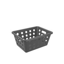 Cesta Organizadora Coza One Pequena 1,5 Litros Cinza Chumbo Cesta Organizadora Coza One Pequena 1,5 Litros Cinza Chumbo