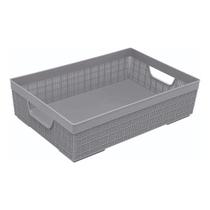 Cesta organizadora de juta a4 5.2l cinza jaguar r.31200 Cesta organizadora de juta a4 5.2l cinza jaguar r.31200