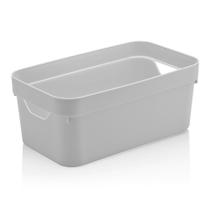 Cesta organizadora de plástico Cube Ou branca 29X16X12CM - 26750