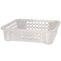 Cesta Organizadora Empilhável Cristal 3,3L Medidas (cm): 27(L) x 25,4(P) x 6,8(A) Ref. 882 - Sanremo