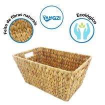 Cesta Organizadora Fibra Natural Grande - kit com 4 Cesta Organizadora Fibra Natural Grande - kit com 4