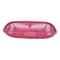 Cesta Organizadora Fruteira De Mesa 35X26Cm Multiuso Rosa