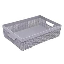 Cesta Organizadora Junta 5,2L Cinza Com Alça 3279 - Jaguar Cesta Organizadora Junta 5,2L Cinza Com Alça 3279 - Jaguar