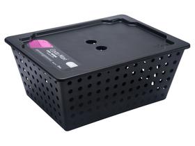 Cesta Organizadora Maxi Com Tampa Coza One 39 x 30 x 16,8 cm Preto Cesta Organizadora Maxi Com Tampa Coza One 39 x 30 x 16,8 cm Preto