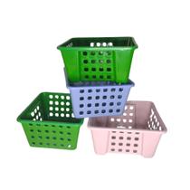 Cesta Organizadora Multiuso Color Retangular Flexível Kit 4 Peças Cesta Organizadora Multiuso Color Retangular Flexível Kit 4 Peças