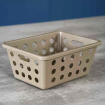 Cesta Organizadora Pequena 1,2 Litros Coza One Bege Warm Gray