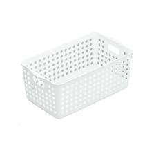 Cesta organizadora plástica branca 26 x 17 x 13 cm - 12580 - Art design Cesta organizadora plástica branca 26 x 17 x 13 cm - 12580 - Art design