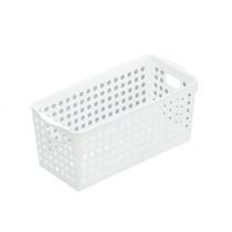 Cesta organizadora plástica branca 28 x 16 x 11 cm - 12581 - Art design Cesta organizadora plástica branca 28 x 16 x 11 cm - 12581 - Art design
