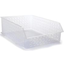 Cesta Organizadora Retangular Empilhável 28x21x9cm Cesta Organizadora Retangular Empilhável 28x21x9cm