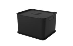 Cesta Organizadora Ultra com Tampa Coza Fit 38 x 31,6 x 23,4 cm Preto