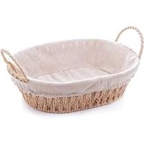 Cesta Oval com Alça em Papel com Forro em Tecido 27x20x12cm Wolff Cesta Oval com Alça em Papel com Forro em Tecido 27x20x12cm Wolff