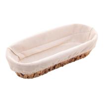 Cesta Oval com Forro Lyor de Fibra Natural 28cm