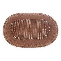 Cesta Oval de Rattan Plastico 24cm x 17cm x 7cm - Lyor Cesta Oval de Rattan Plastico 24cm x 17cm x 7cm - Lyor