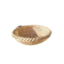 Cesta Oval M em Vime Natural 26x21x5cm - Mundiart