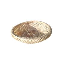 Cesta Oval P em Vime Natural 22x19x4cm - Mundiart