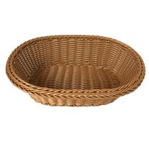 Cesta oval para pães em polipropileno marrom -Dynasty