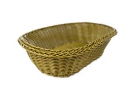 Cesta Oval Polyrattan Verde 24X19X6.5cm