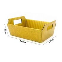 Cesta papel Natal ouro 37x25x12 Cesta papel Natal ouro 37x25x12